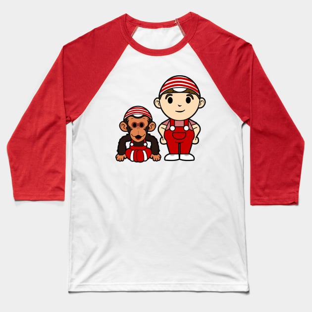 Kurio and Chim Chim Speed Racer Baseball T-Shirt by nataliawinyoto